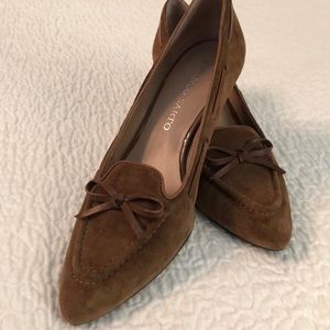 Franco Sarto suede kitten heels